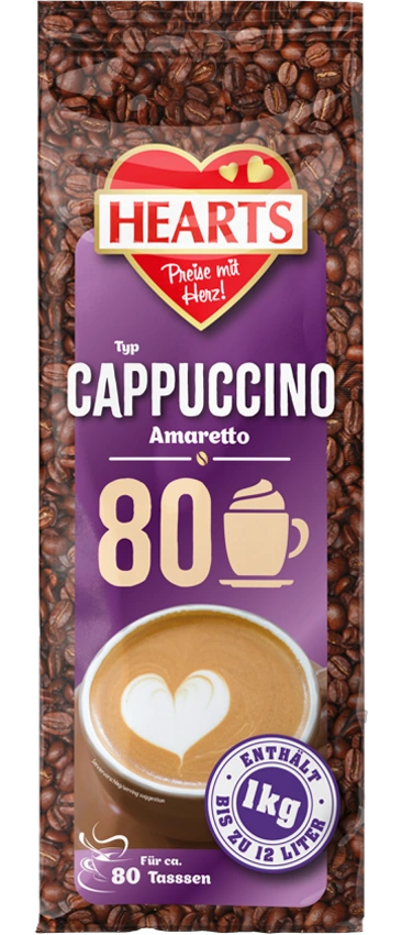 Cappuccino Amaretto Hearts