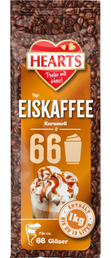 Cappuccino Hearts Eiskaffee Karamell